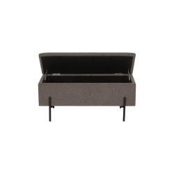 House Nordic Watford B�nk i boucl� m. opbevaring, Brun