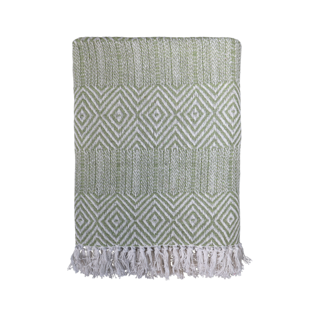 Chic Antique, AIX Plaid, L150 cm., Verte