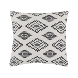 Chic Antique, Aix Pudebetrk m. etnisk mnster, 50 x 50 cm., Sort og hvid