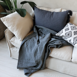 Chic Antique, Aix Vintage Quilt Tppe, L180 cm., Midnight 