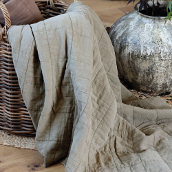 Chic Antique, Aix Vintage Quilt Tppe, L180 cm., Eukalyptus