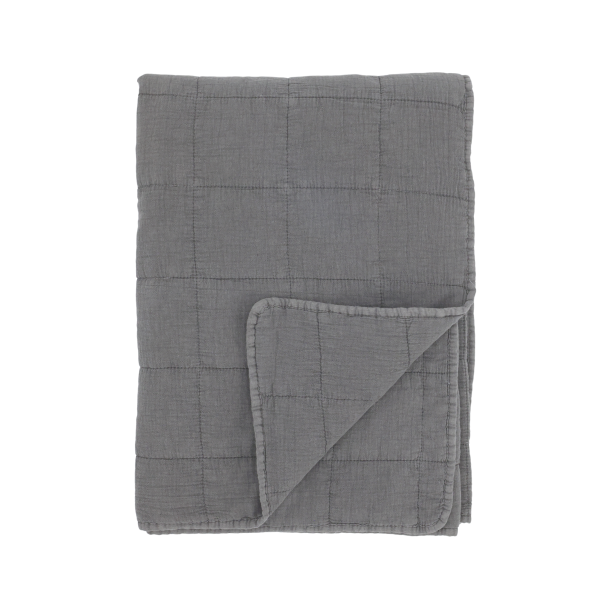 Chic Antique Aix Vintage Quilt L180/B130 cm Thunder grey