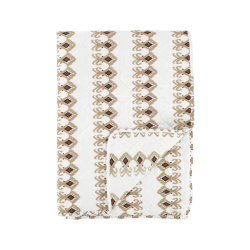 Chic Antique, AIX Quilt Tppe, L180 cm., Paisleymnster i Kul/Terracotta