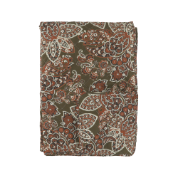 Chic Antique, AIX Quilt Tppe, L180 cm., Paisleymnster i Mos/Terracotta