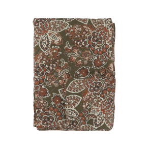 Chic Antique, AIX Quilt Tppe, L180 cm., Paisleymnster i Mos/Terracotta