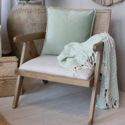 Chic Antique Aix Pudebetr�k i velour L50/B50 cm Verte