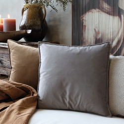 Chic Antique Aix Pudebetr�k i velour L50/B50 cm Thunder grey