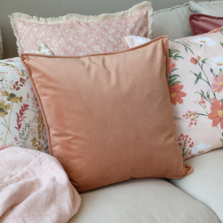 Chic Antique, Aix Pudebetr�k i velour, 50 x 50 cm. Mandarin