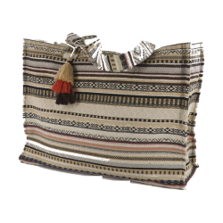 Chic Antique Sens Shopper jacquardv�vet H40/L53/B17 cm Mocca