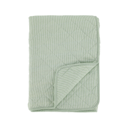 Chic Antique Aix Quilt m. m�lkedrengestriber L180/B130 cm Verte og hvid