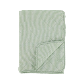 Chic Antique Aix Quilt m. m�lkedrengestriber L180/B130 cm Verte og hvid