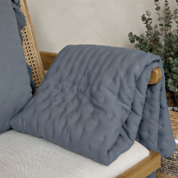 Chic Antique Aix Soft Quilt L180/B130 cm Midnight