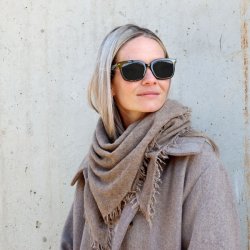 Chic Antique T�rkl�de i cashmere m. frynser L100/B70 cm Latte