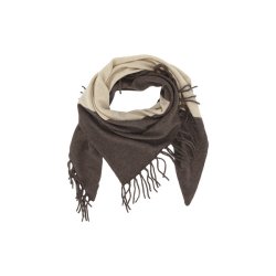 Chic Antique T�rkl�de i cashmere m. frynser L160/B74 cm Creme og Coffee