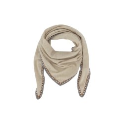 Chic Antique T�rkl�de i cashmere m. dekorkant L160/B68 cm Creme