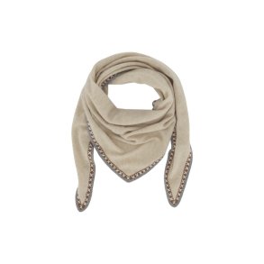 Chic Antique T�rkl�de i cashmere m. dekorkant L160/B68 cm Creme