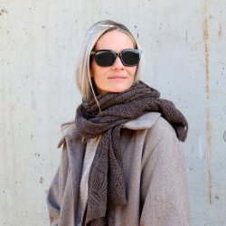 Chic Antique T�rkl�de i cashmere m. hulm�nster L175/B60 cm Coffee