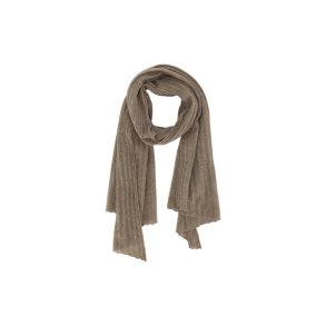 Chic Antique T�rkl�de i cashmere i kabelstrik L160/B50 cm Latte