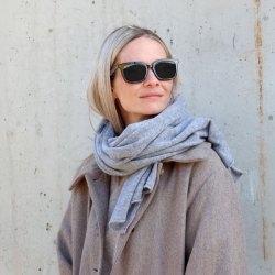 Chic Antique T�rkl�de i cashmere L180/B60 cm Fransk Gr�