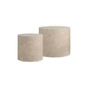 House Nordic, Prague Sofabord, St af 2, Marmor look, Beige