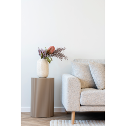 House Nordic, Farense Hjrnebord, 30 cm., Gr/Beige