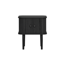 House Nordic Nikko Hj�rnebord 2 l�ger, 45x40x50,5 cm. Sort