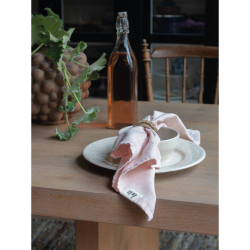 FONDACO VIDE Stofserviet, 45 cm x 45 cm. Lys Rosa