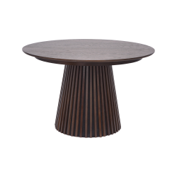 House Nordic Osaka Spisebord, egefiner, Smoked, inkl. to till�gsplader �120x120-160-200x75 cm