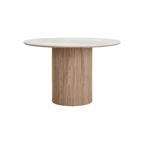 House Nordic Athens Spisebord, keramik bordplade, hvid/brun �120x76 cm