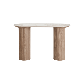 House Nordic Athens Konsolbord, keramik bordplade, hvid/brun 40x120x78 cm