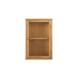 House Nordic Zamora V�gh�ngt Vitrine, eg/egefiner/h�rdet glas, natur 20x40x60 cm