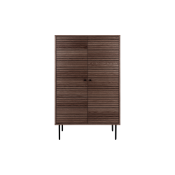 House Nordic, Kyoto Vitrineskab m. 2 lger, H130 cm., Smoked