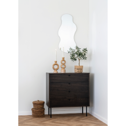 House Nordic, Kyoto Kommode m. 4 skuffer, H85 cm., Smoked 