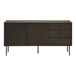 House Nordic, Kyoto Sknk m. 3 skuffer og 2 lger, B150 cm., Smoked