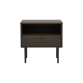 House Nordic, Kyoto Hjrnebord m. 1 skuffe, H50 cm., Smoked