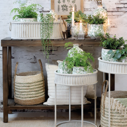 Chic Antique, Anretterbord, H77 cm., Natur