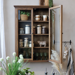 Chic Antique, Marseille Vgskab m. 4 hylder, H120 cm., Natur