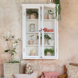 Chic Antique, Marseille Vgskab m. 4 hylder, H120 cm., Hvid