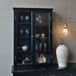 Chic Antique, Marseille Vgskab m. 4 hylder, H120 cm., Sort 