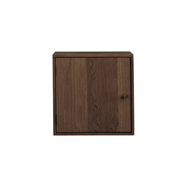 House Nordic Townsville V�ghylde med l�ge  egetr�, 30x18x30 cm. M�rkebrun