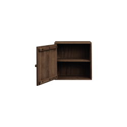 House Nordic Townsville V�ghylde med l�ge  egetr�, 30x18x30 cm. M�rkebrun