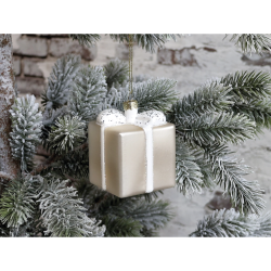 Chic Antique, Gave m. glitter til ophng, H8 cm. 