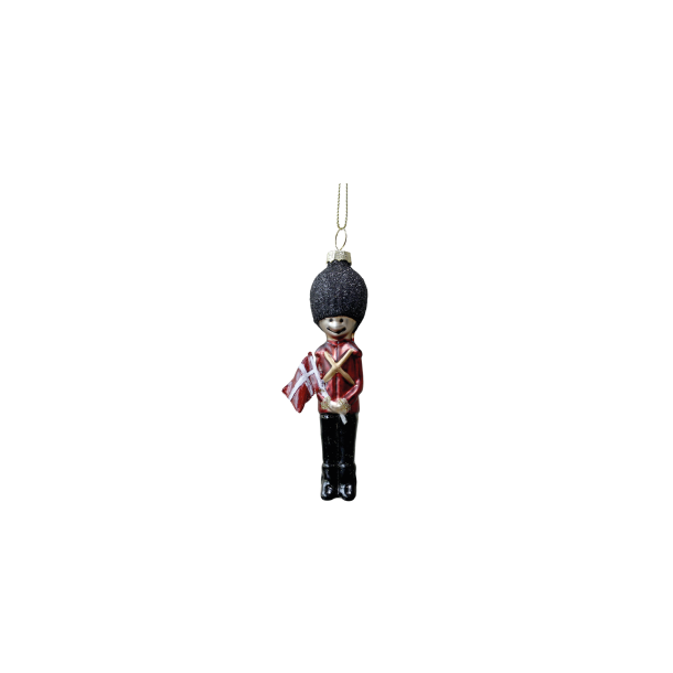 Chic Antique, Soldat m. flag til ophng, H11 cm. 