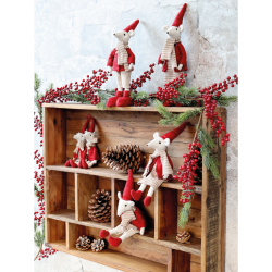 Chic Antique, Julius &amp; Juliane Julemus stende, st af 2, H32 cm. 