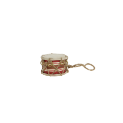 Chic Antique, Vintage Tromme m. lder hndlavet, 6 cm., Antique Cherry