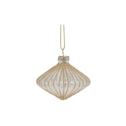 Chic Antique, Julekugle Klar Glas, 8 cm. 