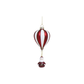 Chic Antique, Luftballon m. julemand til ophng, H13 cm., Antique Cherry