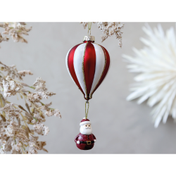Chic Antique, Luftballon m. julemand til ophng, H13 cm., Antique Cherry