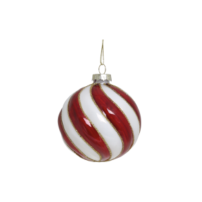 Chic Antique, Julekugle Twister, 8 cm., Antique Cherry