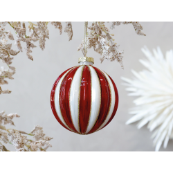 Chic Antique, Julekugle Bolsje, 10 cm., Antique Cherry